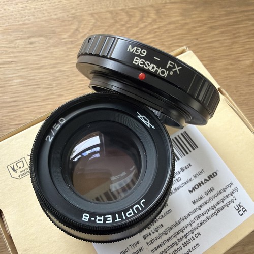 Jupiter 50 lens with - 8,