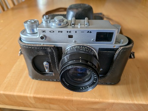 Zorki silver rangefinder - zorki-4,